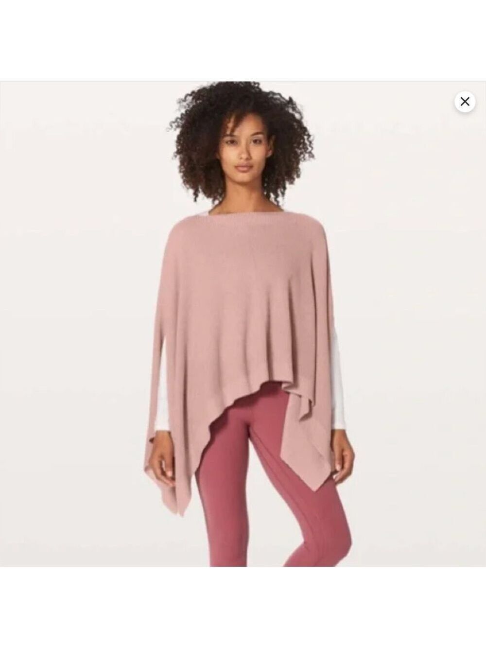Lululemon Forward Flow Poncho Cape Muted Pink One Size